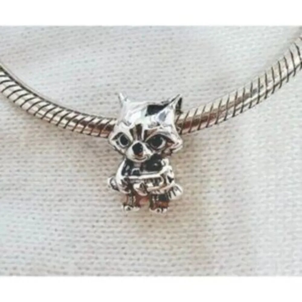 Marvel Guardians of the Galaxy Rocket Raccoon Charm, 925 Sterling Silver Charm